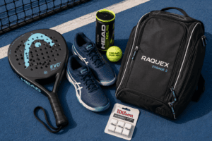 padel-starter-kit-uk-Padel starter kit UK - beginner racket, shoes, balls, overgrip and bag.