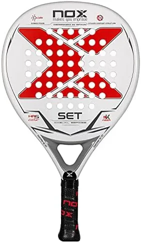 NOX Padel Racquet Set - Exclusive Series, White - Red, Standard - Image 2