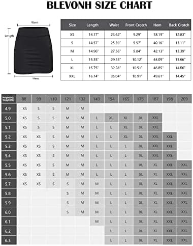 BLEVONH Women Tennis Skirts Inner Shorts Elastic Sports Golf Skorts with Pockets - Image 7