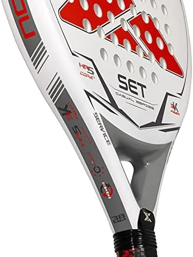 NOX Padel Racquet Set - Exclusive Series, White - Red, Standard - Image 5