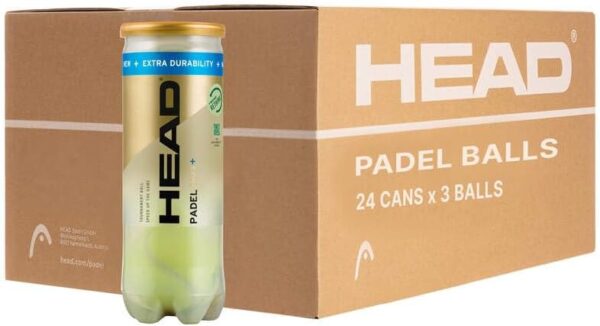 HEAD Padel Pro S + Padel balls - Box of 24 cans, 72 balls - Image 2