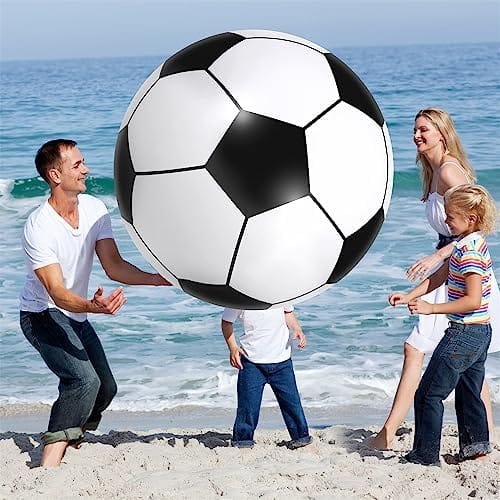 Azonee Beach Soccer Ball, Inflatable Jumbo Soccer Ball, Beach Toy for Water Sports Games, Party Supplies for Family Gathering (60 Inch) - Image 7