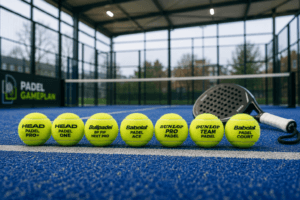 best-padel-balls-uk-Seven leading padel balls compared on a covered UK padel court