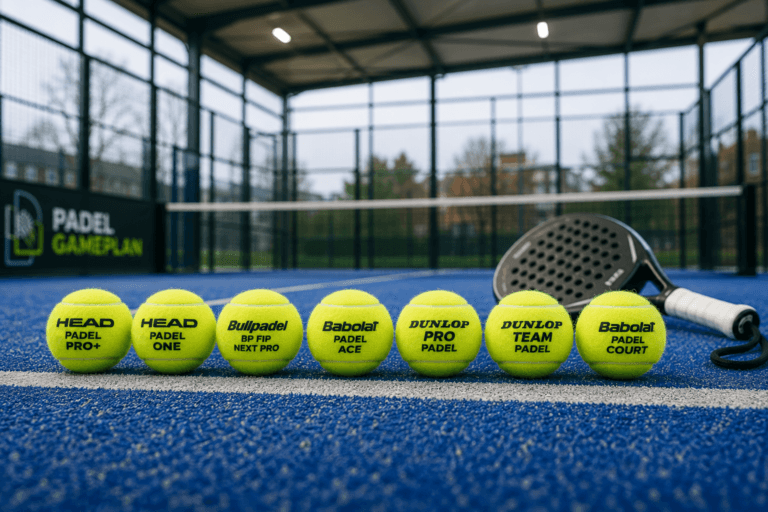 best-padel-balls-uk-Seven leading padel balls compared on a covered UK padel court