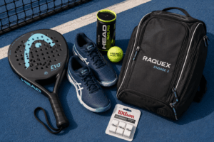 padel-starter-kit-uk-Padel starter kit UK - beginner racket, shoes, balls, overgrip and bag.