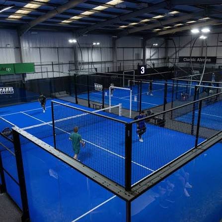 Indoor padel courts at Padel Studios Coventry in Exhall