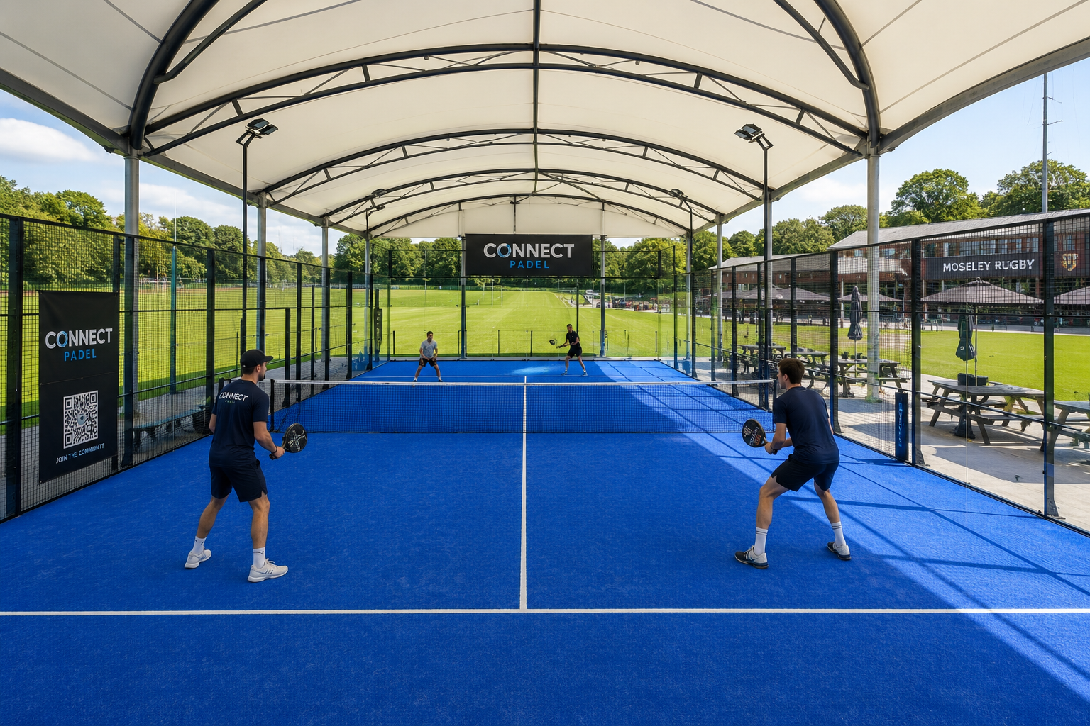 padel-courts-birmingham-connect-padel-Canopy-covered padel court at Connect Padel Birmingham