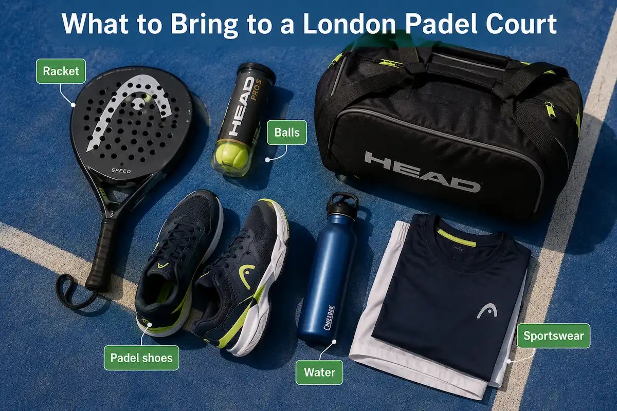 what to bring to a london padel court
