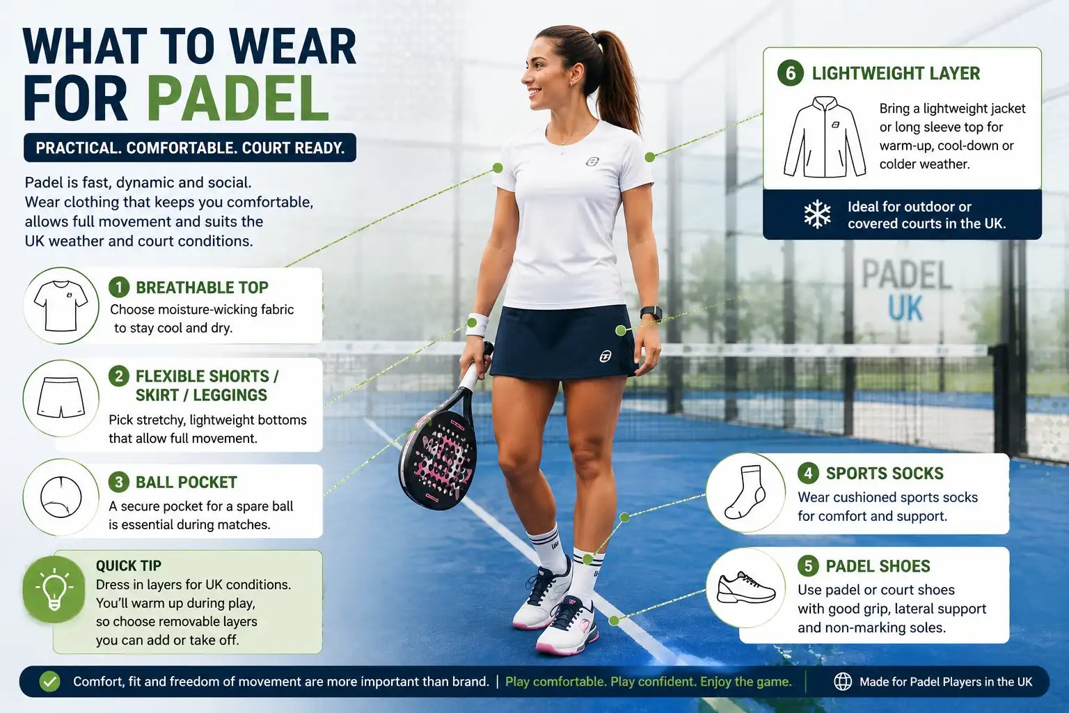 What to wear for padel in the UK