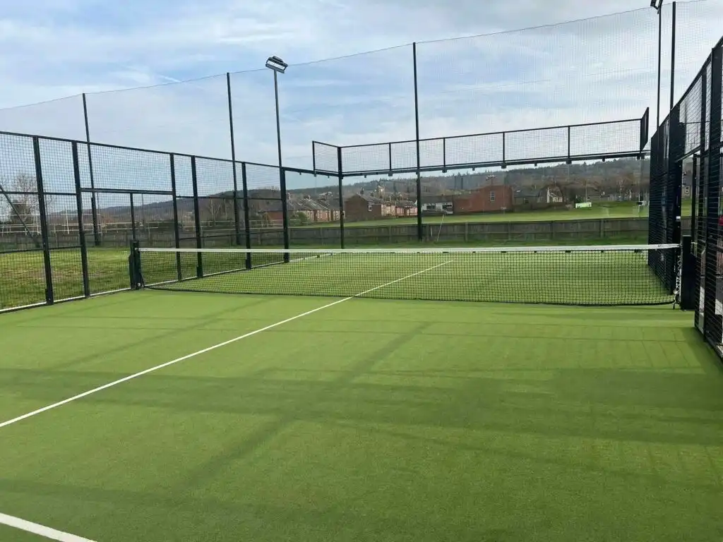 Outdoor community padel court at Hexham Tennis Club in Northumberland
