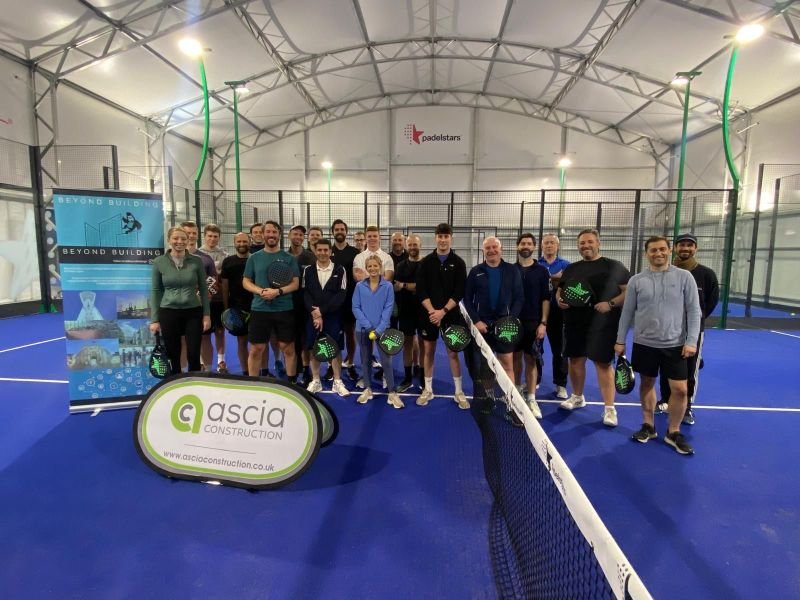 Padel courts at PadelStars Southampton, based at Trojans Hockey Club