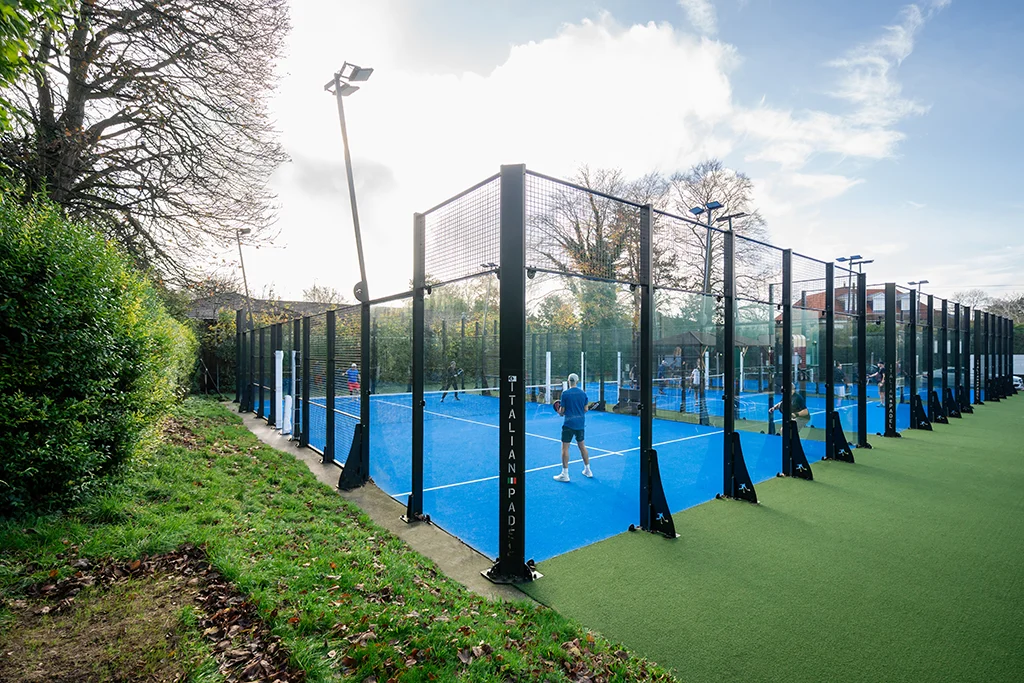 Outdoor padel courts at Winchester Racquets and Fitness