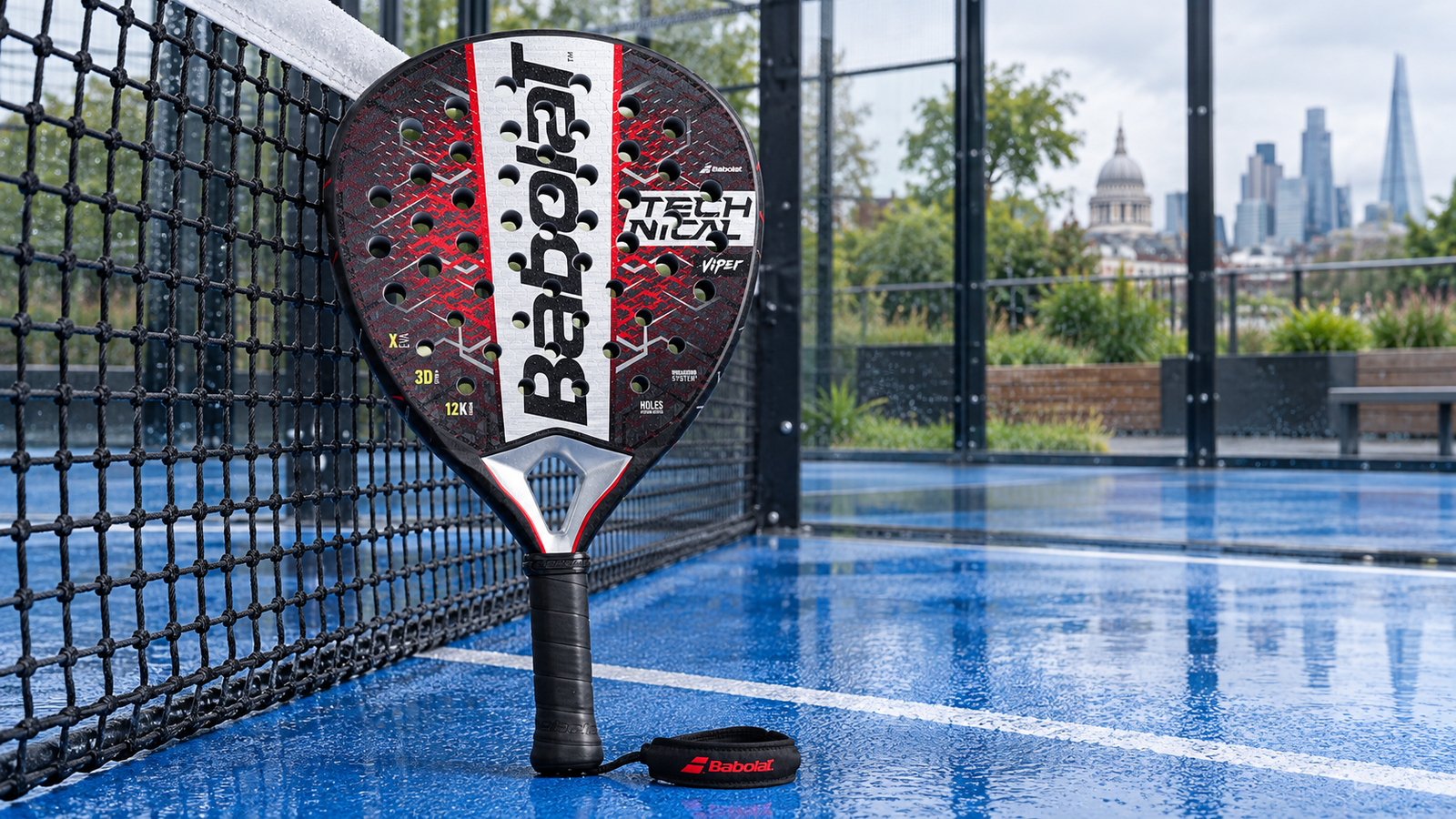 Babolat Technical Viper 2025 review - Babolat Technical Viper 2025 racket on a UK padel court