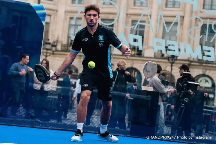 Pierre Gasly connected with the 10 Padel Alpine team